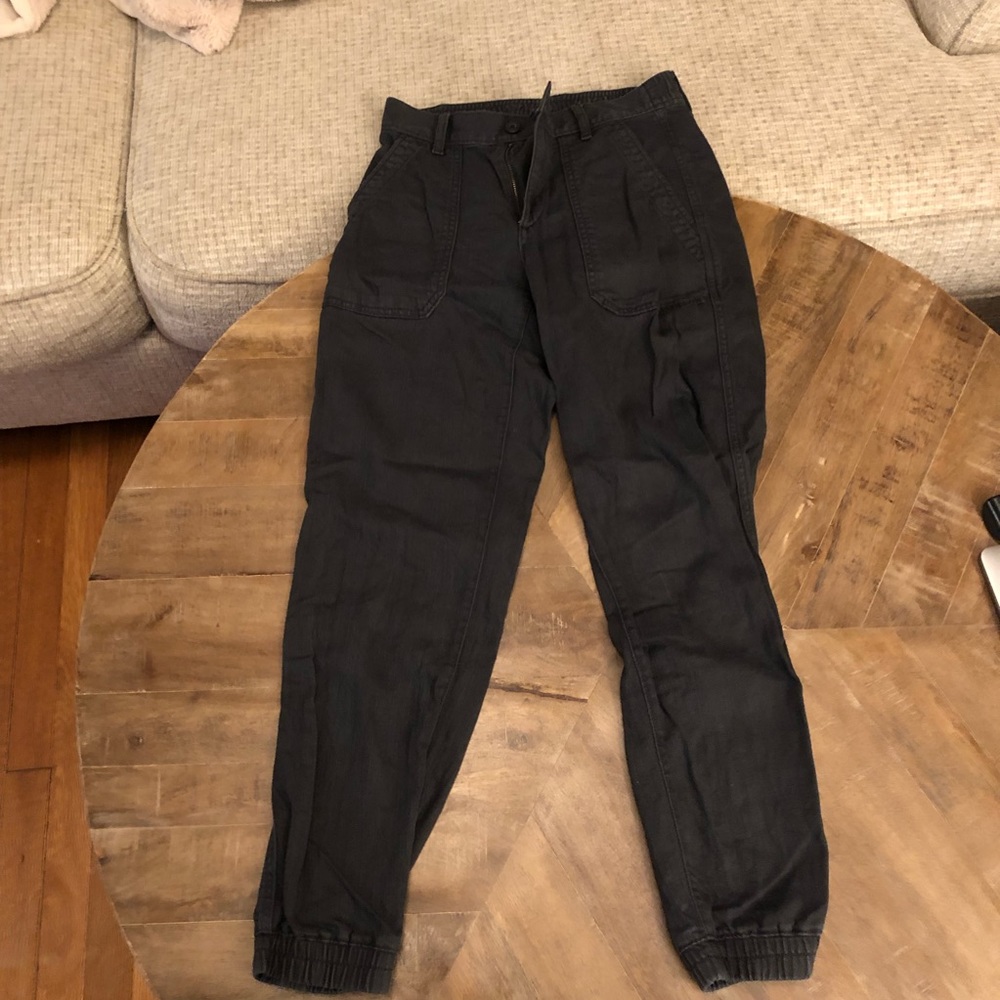 Grey Cargo Joggers